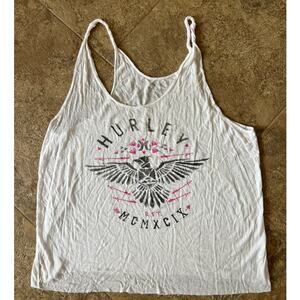 Hurley lightweight strappy tank top, women's size L